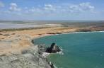 A magnífica paisagem que se vê do topo do Pilón de Azucar, perto de Cabo de La Vela, litoral ocidental da península de La Guajira, na Colômbia
